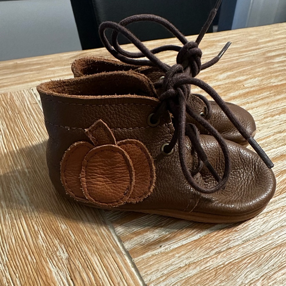 Paige rain pumpkin leather oxfords